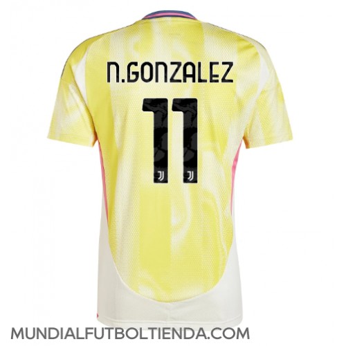 Camiseta Juventus Nicolas Gonzalez #11 Segunda Equipación Replica 2024-25 mangas cortas